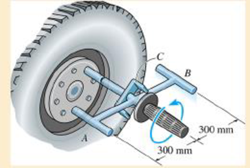 Chapter 19.2, Problem 5P, The Impact wrench cons1sts of a slender 1-kg rod AB which is 580 mm long, and cylindrical end 