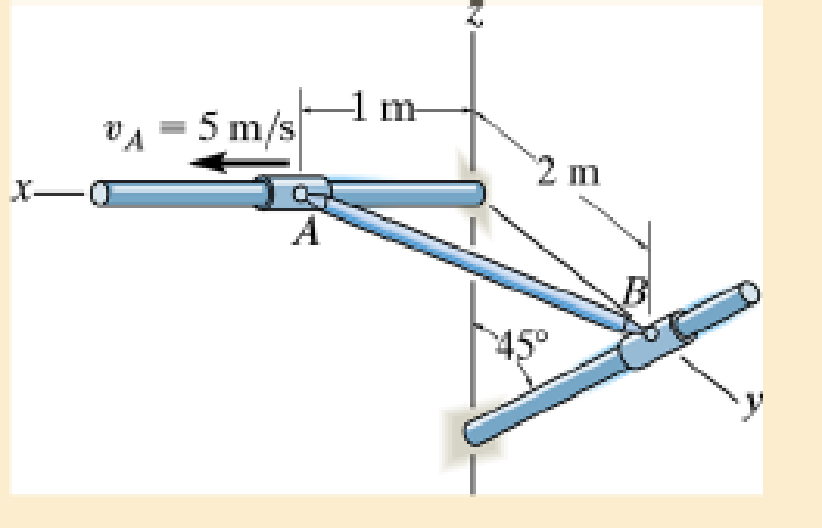 Chapter 20.3, Problem 26P, Rod AB is attached to collars at its ends by using ball-and-socket joints. If collar A moves along 