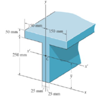 Chapter 10.4, Problem 35P, Determine, g, which locates the centroidal axis z for the cross sectional area of the T-beam, and 