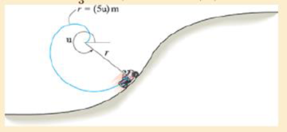 Chapter 13.6, Problem 94P, Determine the normal and frictional driving forces that the partial spiral track exerts on the 