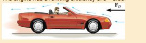 Chapter 14, Problem 53P, The sports car has a mass of 2.3 Mg, and while it is traveling at 28 m/s the driver causes it to 
