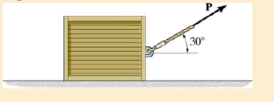 Chapter 15.2, Problem 10P, The 50-kg crate is pulled by the constant force P. If the crate starts from rest and achieves a 