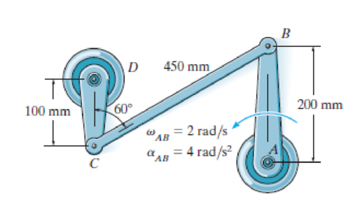 Member AB Has The Angular Motions Shown. Determine The Angular Velocity ...