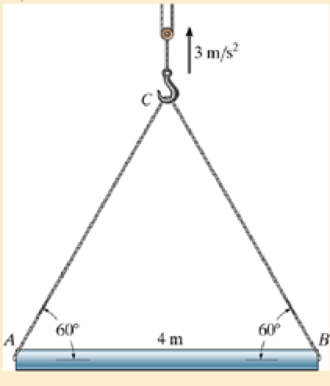 Chapter 17.3, Problem 30P, The uniform girder AB has a mass of 8 Mg. Determine the internal axial, shear, and bending-moment 
