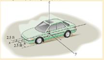 Chapter 17.3, Problem 31P, A car having a weight of 4000 lb begins to skid and turn with the brakes applied to all four wheels. 