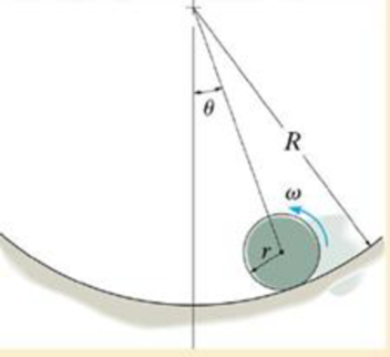 Chapter 17.5, Problem 116P, The disk of mass m and radius r rolls without slipping on the circular path. Determine the normal 