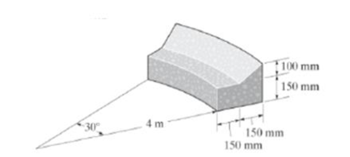 Chapter 9.3, Problem 98P, Determine the surface area of the curb. Do not include the area of the ends in the calculation. 