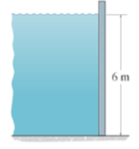 Chapter 9, Problem 17FP, Determine the magnitude of the hydrostatic force acting per meter length of the wall. Water has a 