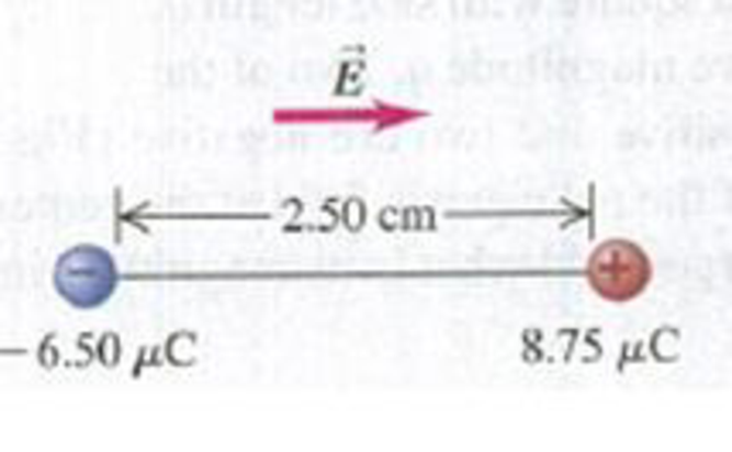 Chapter 21, Problem 21.34E, A +8.75-C point charge is glued down on a horizontal frictionless table. It is tied to a 6.50-C 