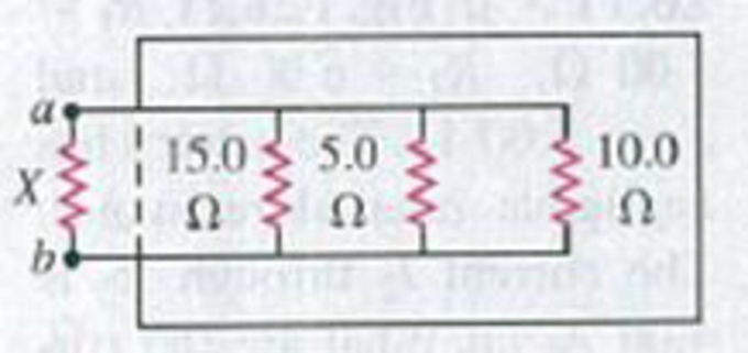 Chapter 26, Problem 26.2E, A machine part has a resistor X protruding from an opening in the side. This resistor is connected 