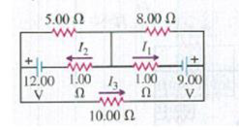 Chapter 26, Problem 26.59P, Calculate the three currents I1, I2, and I3 indicated in the circuit diagram shown in Fig. P26.59. 