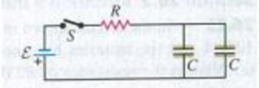 Chapter 26, Problem Q26.18DQ, Will the capacitors in the circuits shown in Fig. Q26.18 charge at the same rate when the switch S , example  2