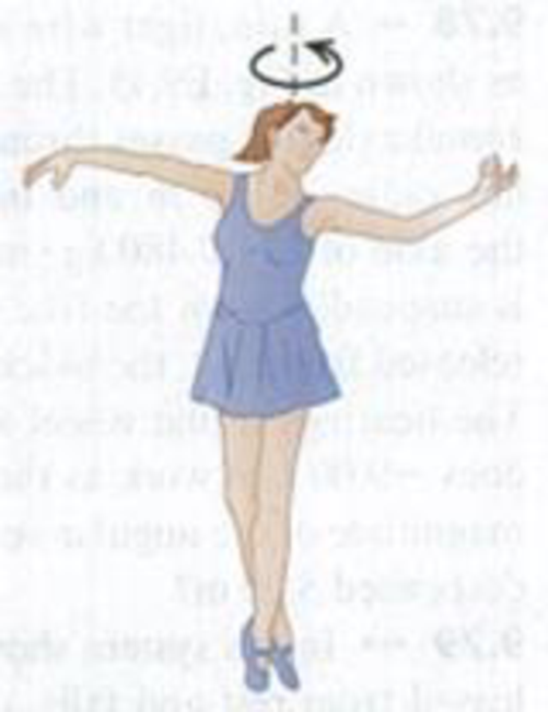 Chapter 9, Problem 9.83P, 810 Human Rotational Energy. A dancer is spinning at 72 rpm about an axis through her center with 