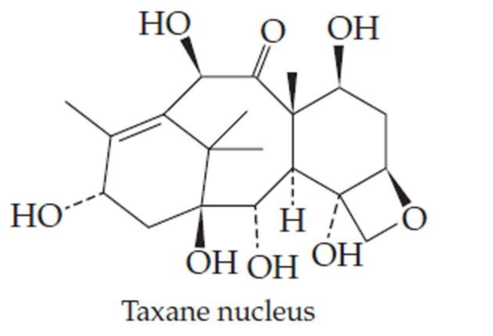 Chapter 14, Problem 14.30AP, The Taxane nucleus is shown here; it is the basis of a number of new drugs used to treat cancers. 