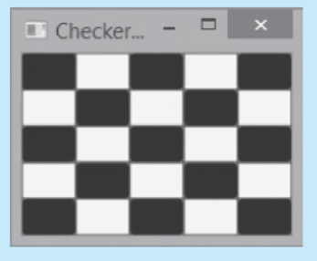 Chapter 15, Problem 5PC, Checkerboard Write a program that takes a positive integer n and displays an n  n checkerboard. For 