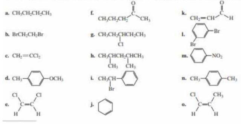 Chapter 14.4, Problem 4P, How many signals would you expect to see in the 1H NMR spectrum of each of the following compounds? 