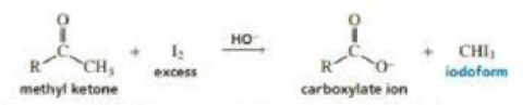 Chapter 17, Problem 58P, In the presence of excess base and excess halogen, a methyl ketone is converted to a carboxylate 