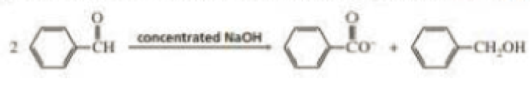 Chapter 18, Problem 80P, A Cannizzaro reaction is the reaction of an aldehyde that has no -hydrogens with concentrated 