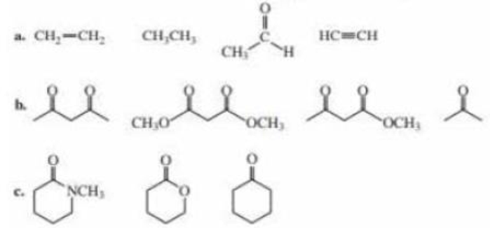 Chapter 17.1, Problem 5P, Rank the compounds in each of the following groups from strongest acid to weakest acid: 