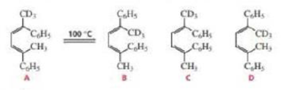 Chapter 28, Problem 41P, If isomer A is heated to about 100 C, a mixture of isomers A and B is formed. Explain why there is 
