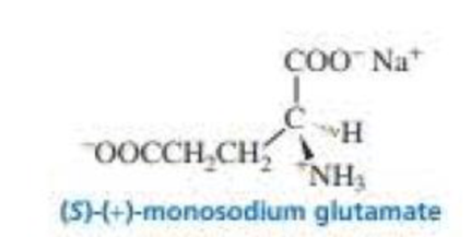 Chapter 4.10, Problem 34P, (S)-(+)-Monosodium glutamate (MSG) is a flavor enhancer used in many foods. Some people have an 