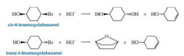 Chapter 9, Problem 119P, cis-4-Bromocyclohexanol and trans-4-bromocyclohexanol form the same elimination product but a 