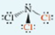 Chapter 3, Problem 3.46PP, For the molecules shown, indicate whether the orange-colored atoms are in-front-of, behind, or in , example  1