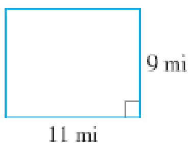 Chapter 8, Problem 15RE, In Exercises 15-18, determine (a) the area and (b) the perimeter of the figure. 15. 