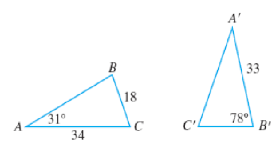 Chapter 8.2, Problem 57E, In Exercises 5762, find the length of the sides and the measures of the angles for the congruent 