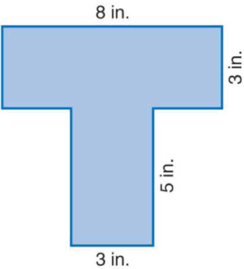 Chapter 1.5, Problem 3P, Find the area of each figure. 3. 