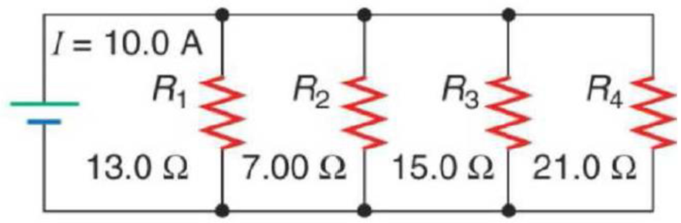 Chapter 17.8, Problem 4P, (a) What is the equivalent resistance in the circuit shown in Fig. 17.50? (b) What emf is required 
