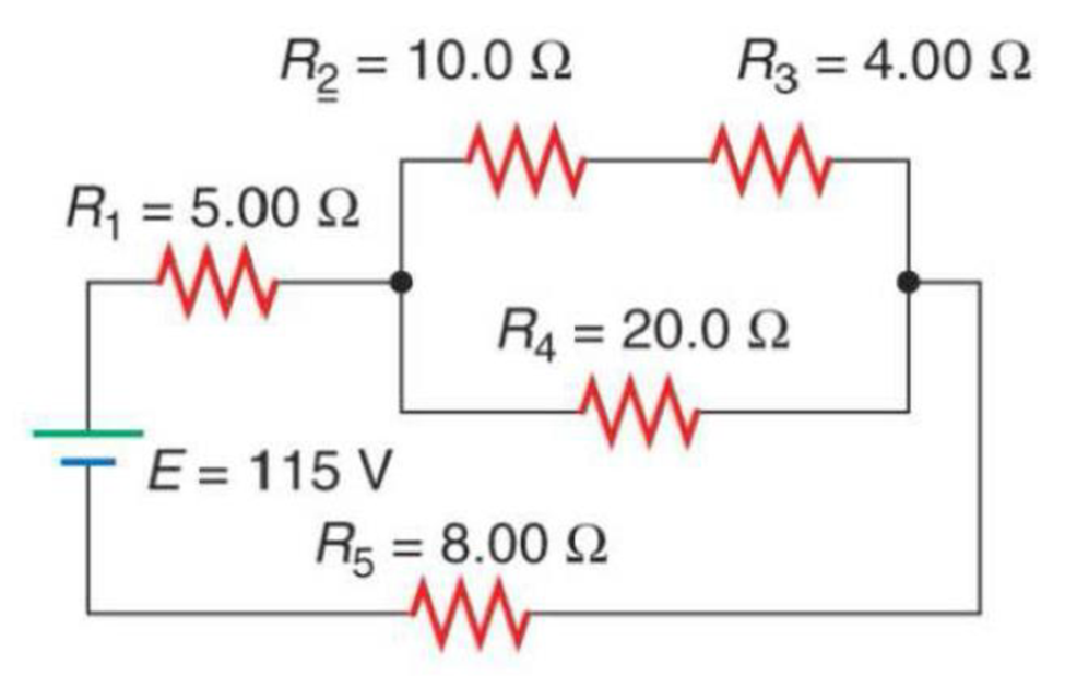 Chapter 17.9, Problem 9P, What is the voltage drop across the parallel part of the circuit? Figure 17.56 