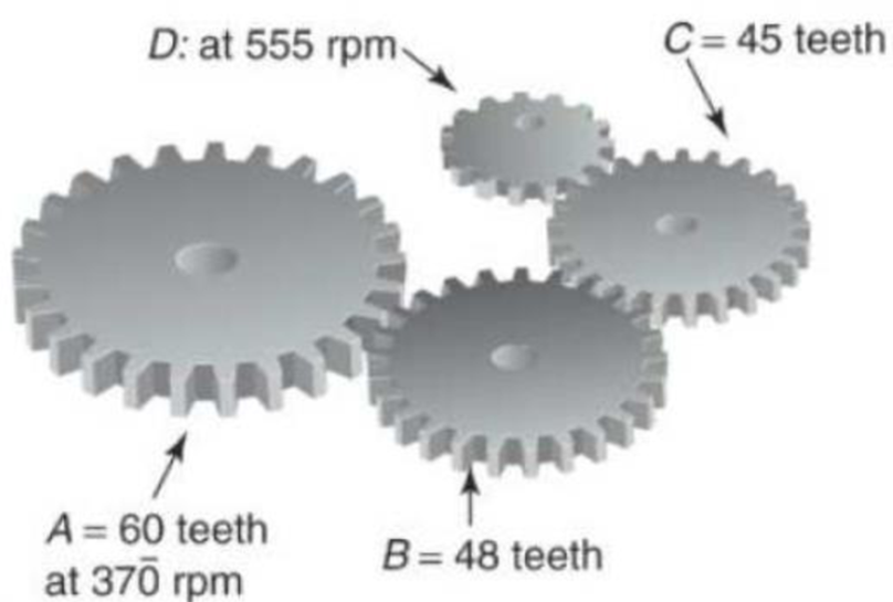 Chapter 9.6, Problem 38P, Find the number of teeth for gear D in each gear train. 38. 