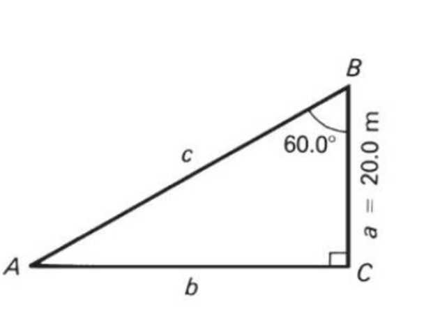 Chapter A.5, Problem 44P, Solve each triangle (find the missing angles and sides) using trigonometric ratios. 44. 