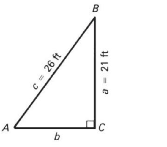 Chapter A.5, Problem 46P, Solve each triangle (find the missing angles and sides) using trigonometric ratios. 46. 