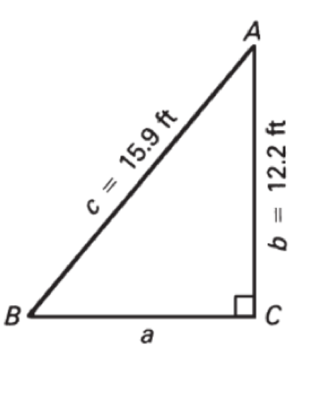 Chapter A.5, Problem 55P, Find the missing side in each right triangle using the Pythagorean theorem. 55. 