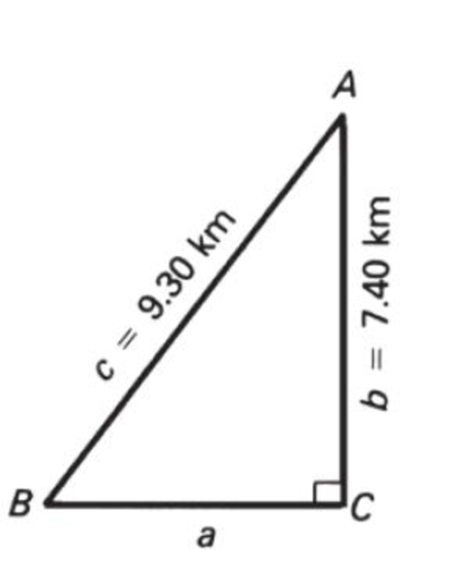 Chapter A.5, Problem 56P, Find the missing side in each right triangle using the Pythagorean theorem. 56. 