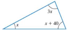 Chapter 2.6, Problem 32ES, Use the relationship among the three angles of any triangle to solve Exercises 3136. 32. One angle 