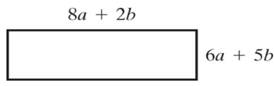 Chapter 1.8, Problem 45E, Write the perimeter of each rectangular figure as an algebraic expression, then simplify. 