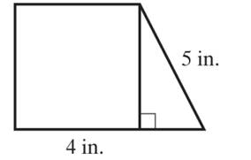 Chapter 10.4, Problem 57E, Find the area of each shape made up of squares and right triangles. 