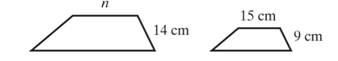 Chapter 10.7, Problem 25E, Each pair of figures is similar. Find the length of the unknown side. Round to the nearest tenth 