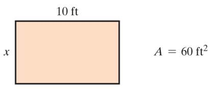 Chapter 3.3, Problem 27E, Find the unknown side of each rectangle. 