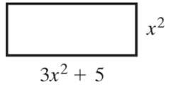 Chapter 3.4, Problem 3QQ, Write the area of the following rectangle as an algebraic expression and then simplify. 