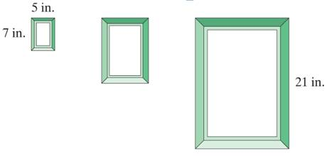 Chapter 4.6, Problem 70E, picture frames Helena is making three frames for her living room wall. She wants three 