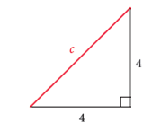 Chapter J.28, Problem 2E, Find the length of the third side of each right triangle. Where appropriate give both an exact 