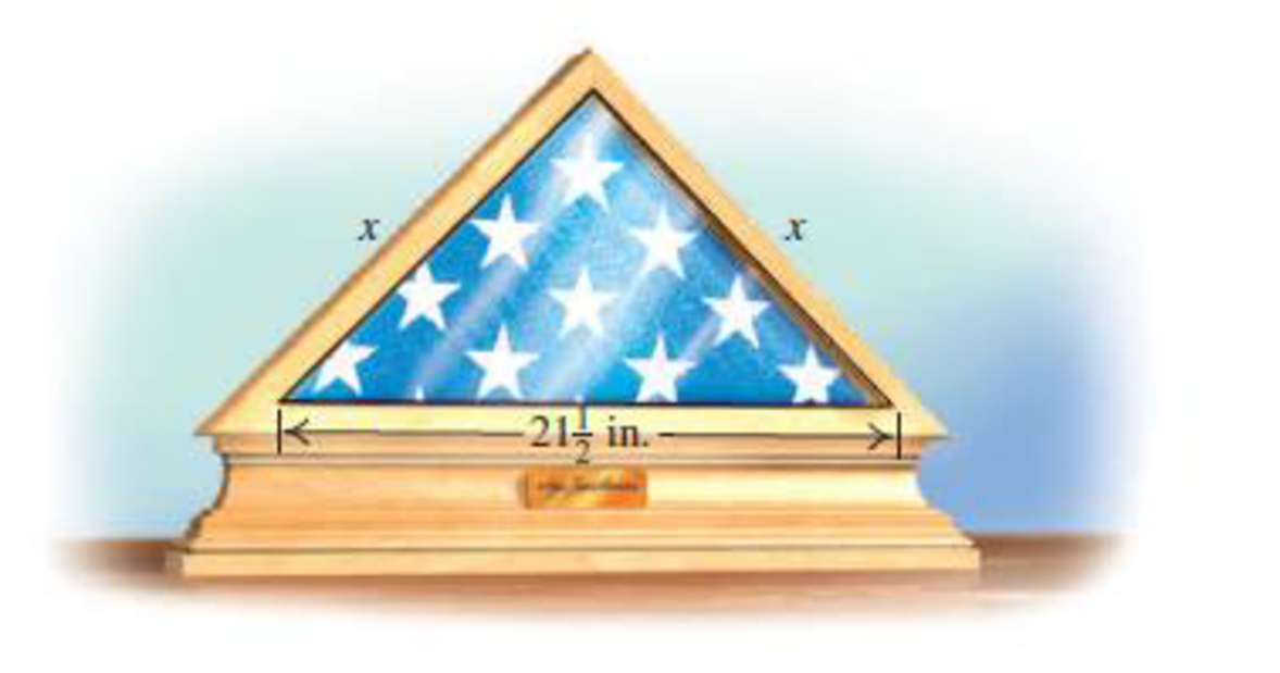 Chapter 6.2, Problem 18E, Memorial Flag Case. A tradition in the United States is to drape an American flag over the casket of 