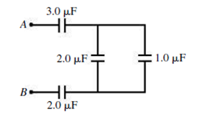 Chapter 23, Problem 45P, Whats the equivalent capacitance measured between A and B in Fig. 23.14? FIGURE 23.14 Problems 45 