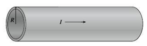 Chapter 26, Problem 65P, A long, hollow conducting pipe of radius R carries a uniform current I along the pipe, as shown in 