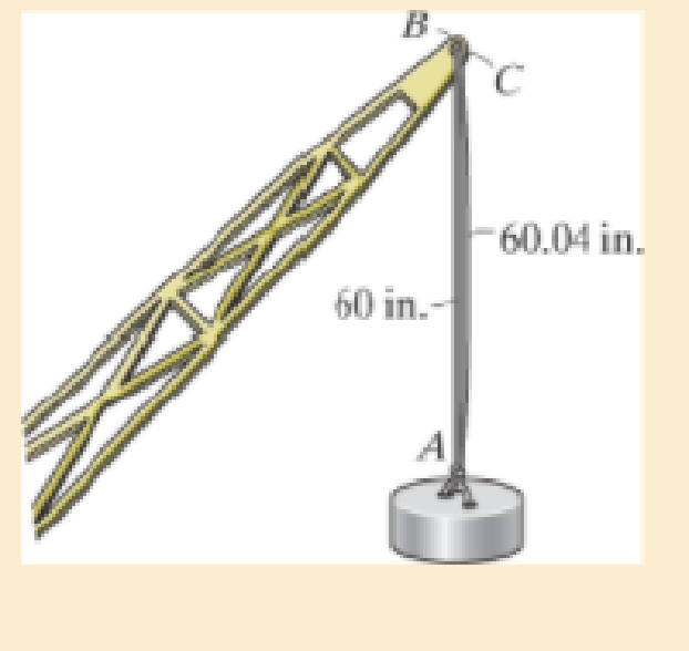 Chapter 4.5, Problem 4.38P, The load of 2000 lb is to be supported by the two vertical steel wires for which  = 70 ksi. 