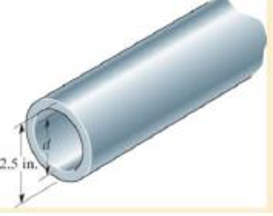 Chapter 5.3, Problem 14P, A steel tube having an outer diameter of 2.5 in. is used to transmit 9 hp when turning at 27 